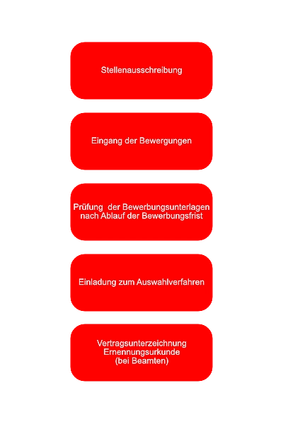 Schaubild zum Bewerbungsprozess