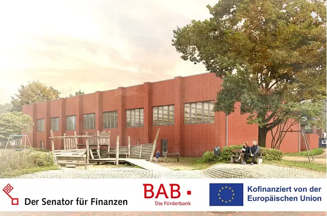 Visualisierung der Turnhalle Obervieland | Immobilien Bremen